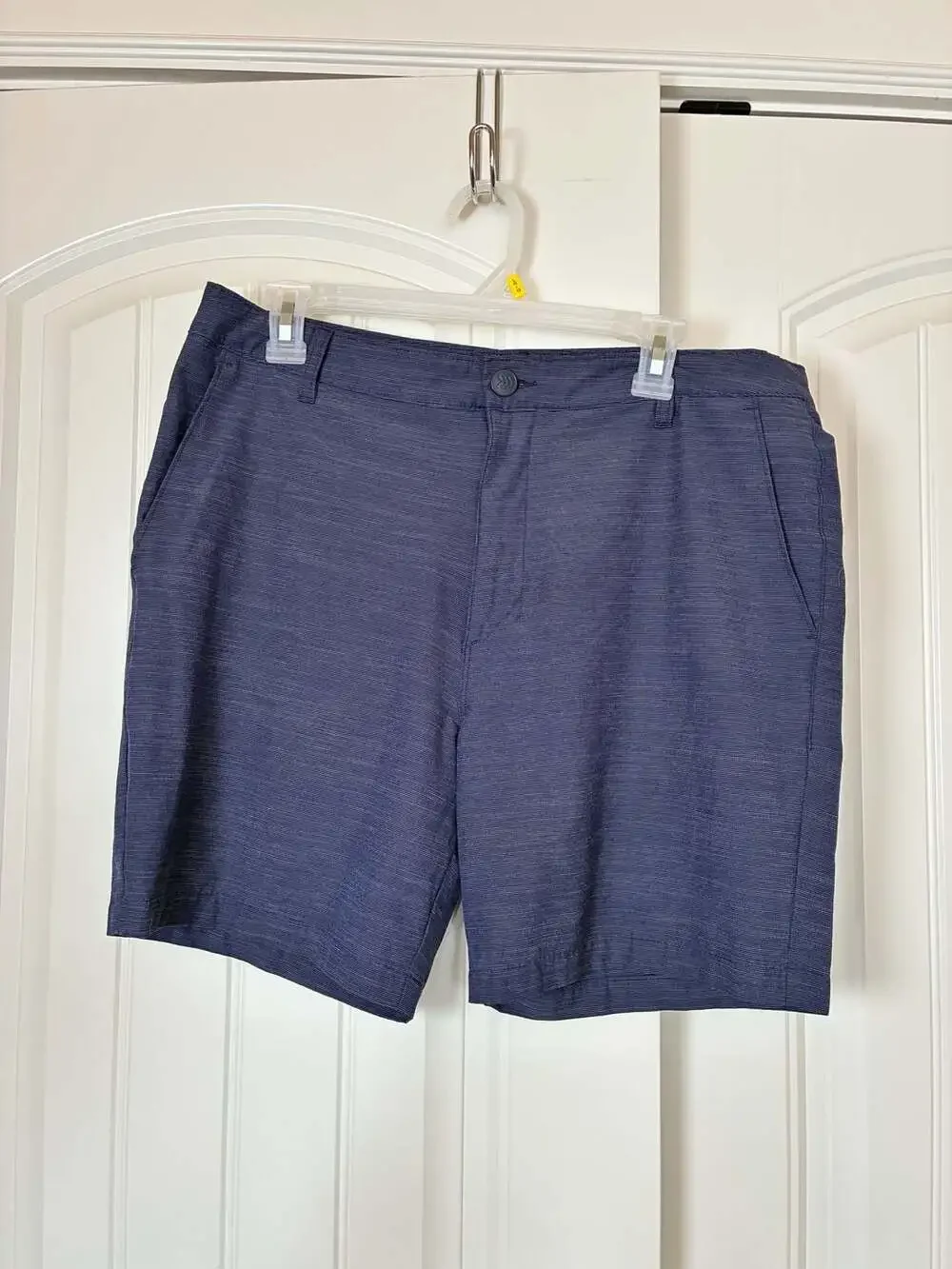 All in Motion Men's Navy Blue Heathered Golf Performance Shorts Size 36